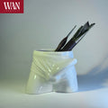 WAN Pants Cup - White and Black Porcelain