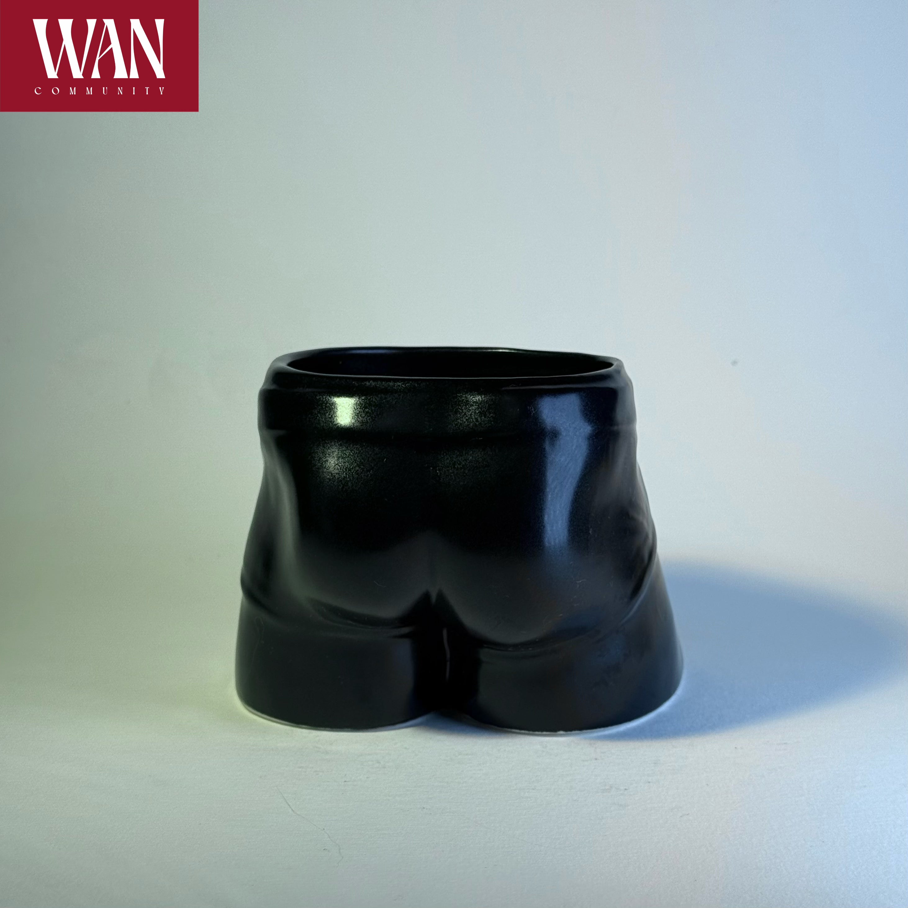 WAN Pants Cup - White and Black Porcelain