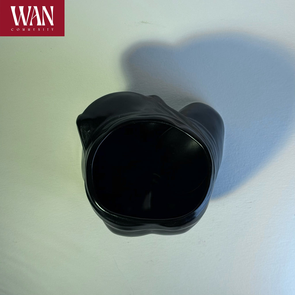 WAN Pants Cup - White and Black Porcelain