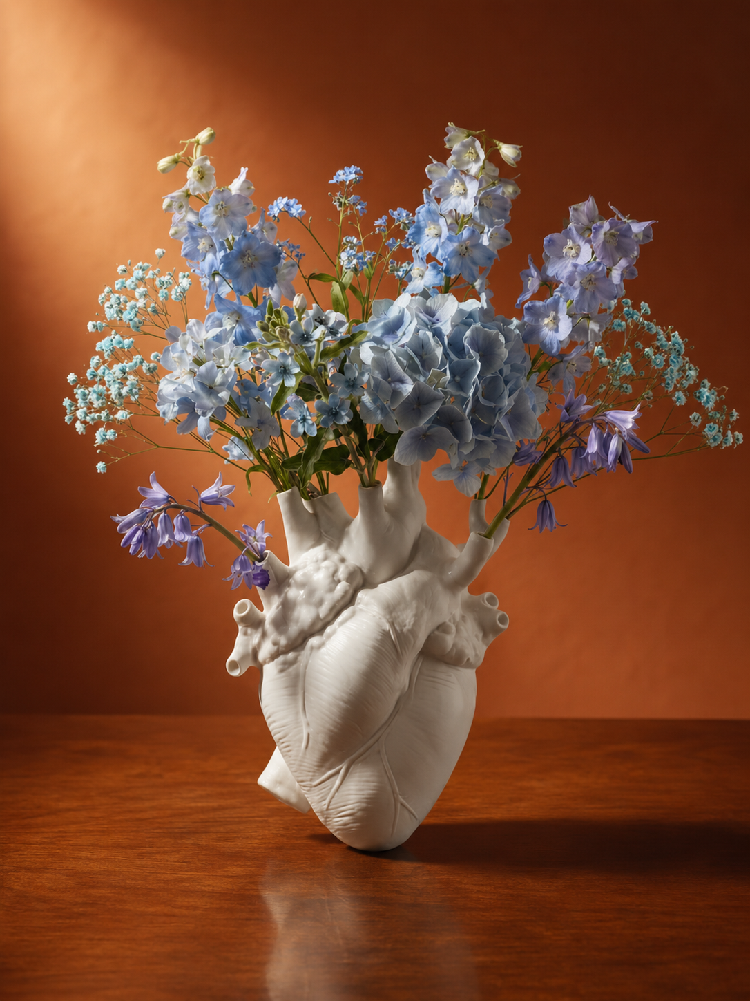 White Porcelain Heart Vase